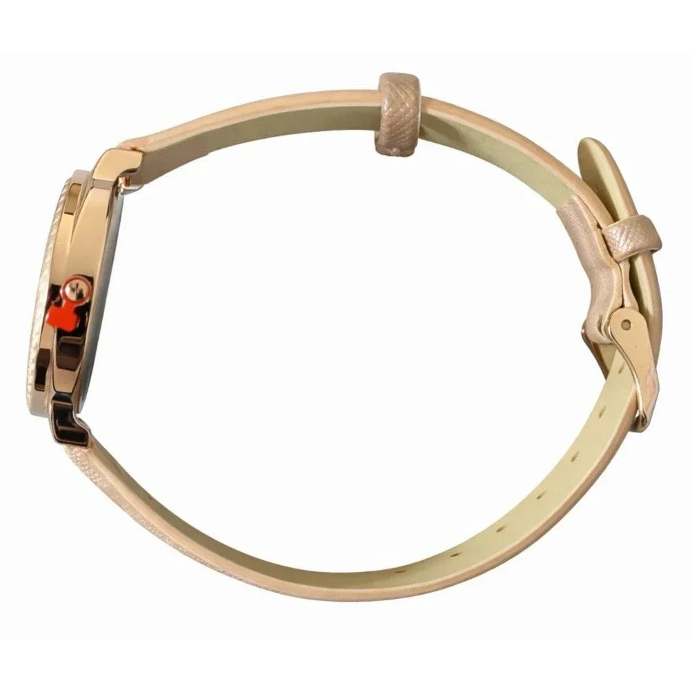 Jessica Carlyle Women’s Rose Gold Crystal Chronograph Watch Stainless Steel Brac